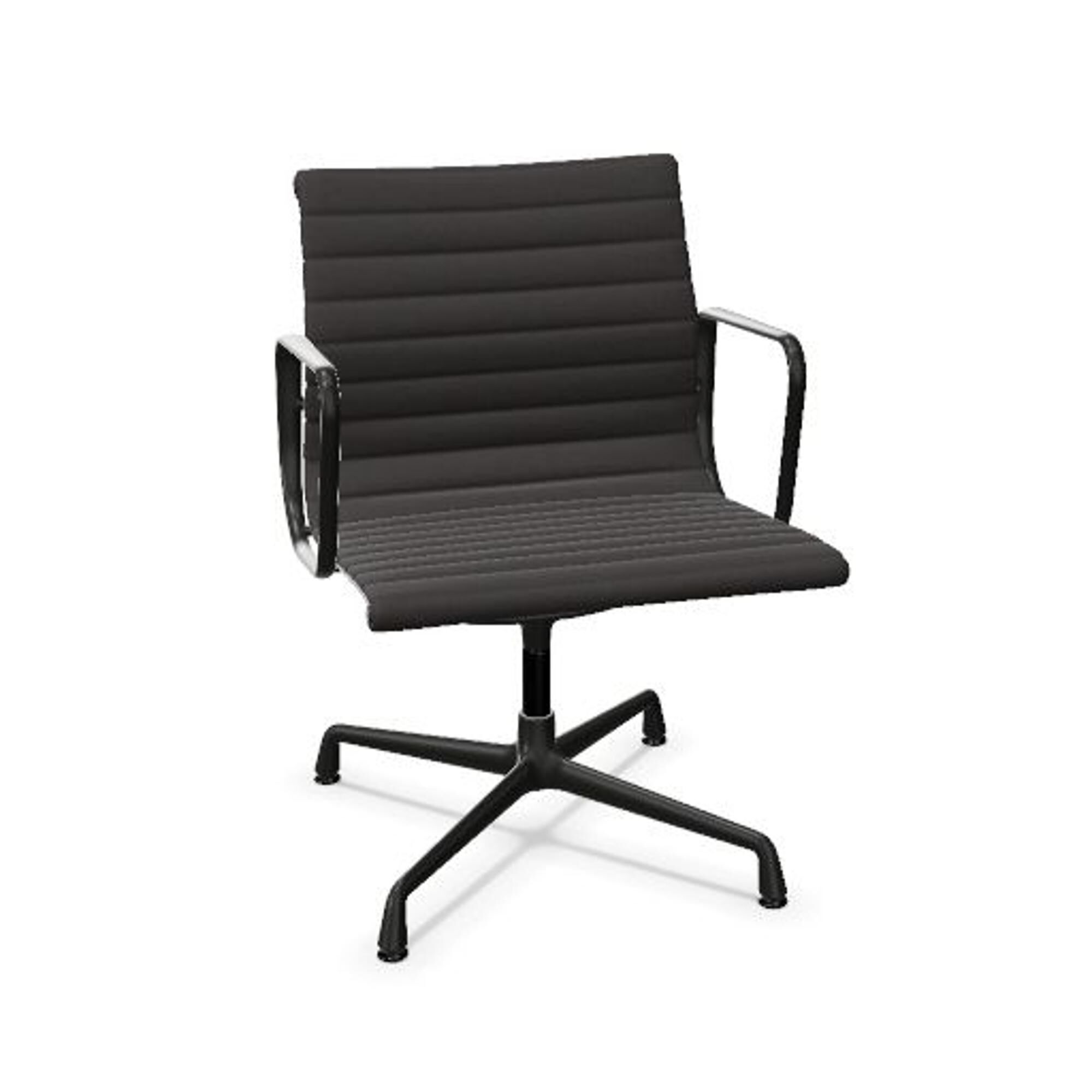 Aluminium EA 107 Kontorstol Hopsak Dark Grey/Dyb Sort
