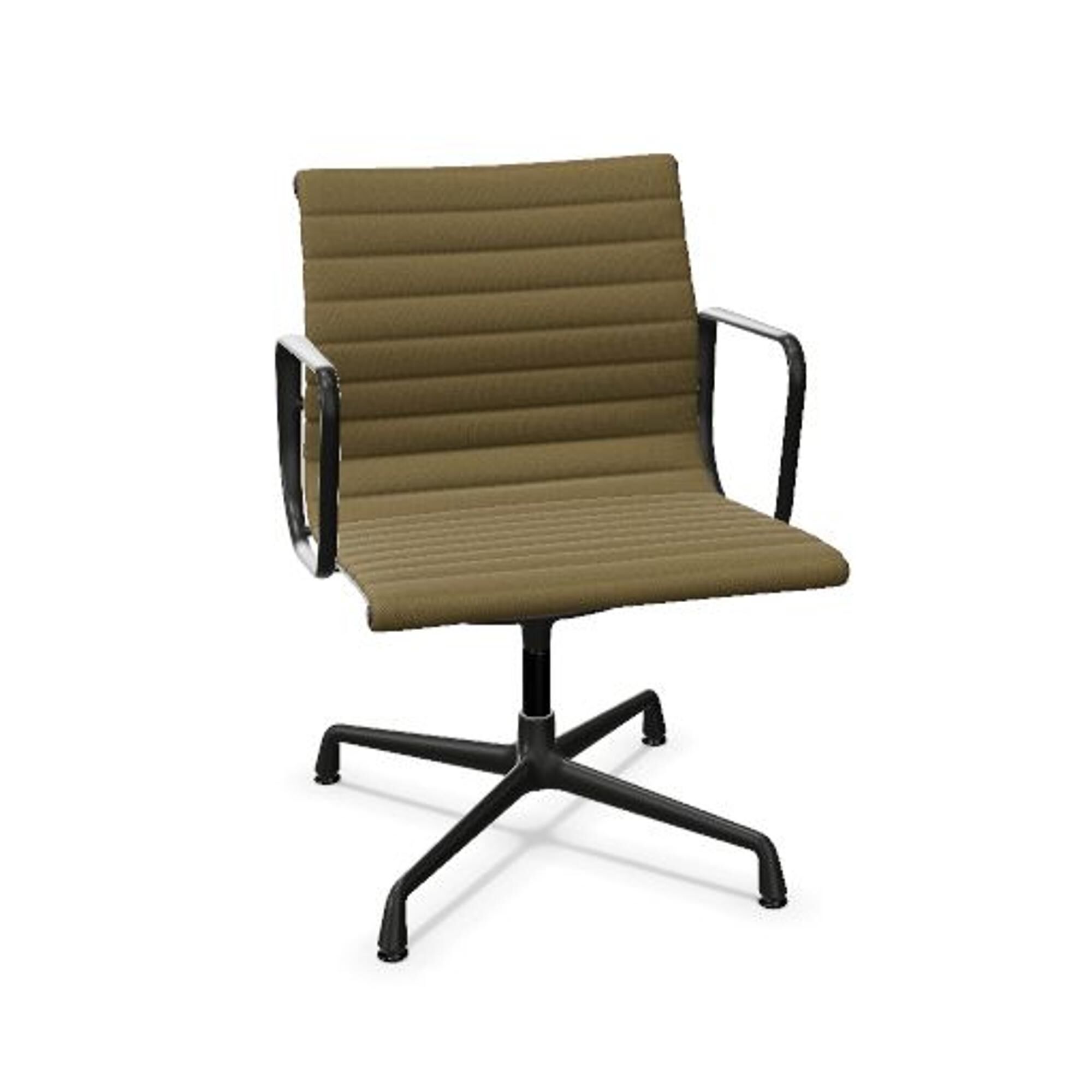 Aluminium EA 108 Kontorstol Med Swivel Hopsak Mustard/Dark Grey/Dyb Sort