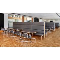Silla de oficina Aluminio EA 108 con asiento giratorio Hopsak (mostaza, gris oscuro y Negro intenso)