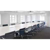 Silla de oficina Aluminio EA 108 con riel giratorio Rosa/mostaza/ Cromo