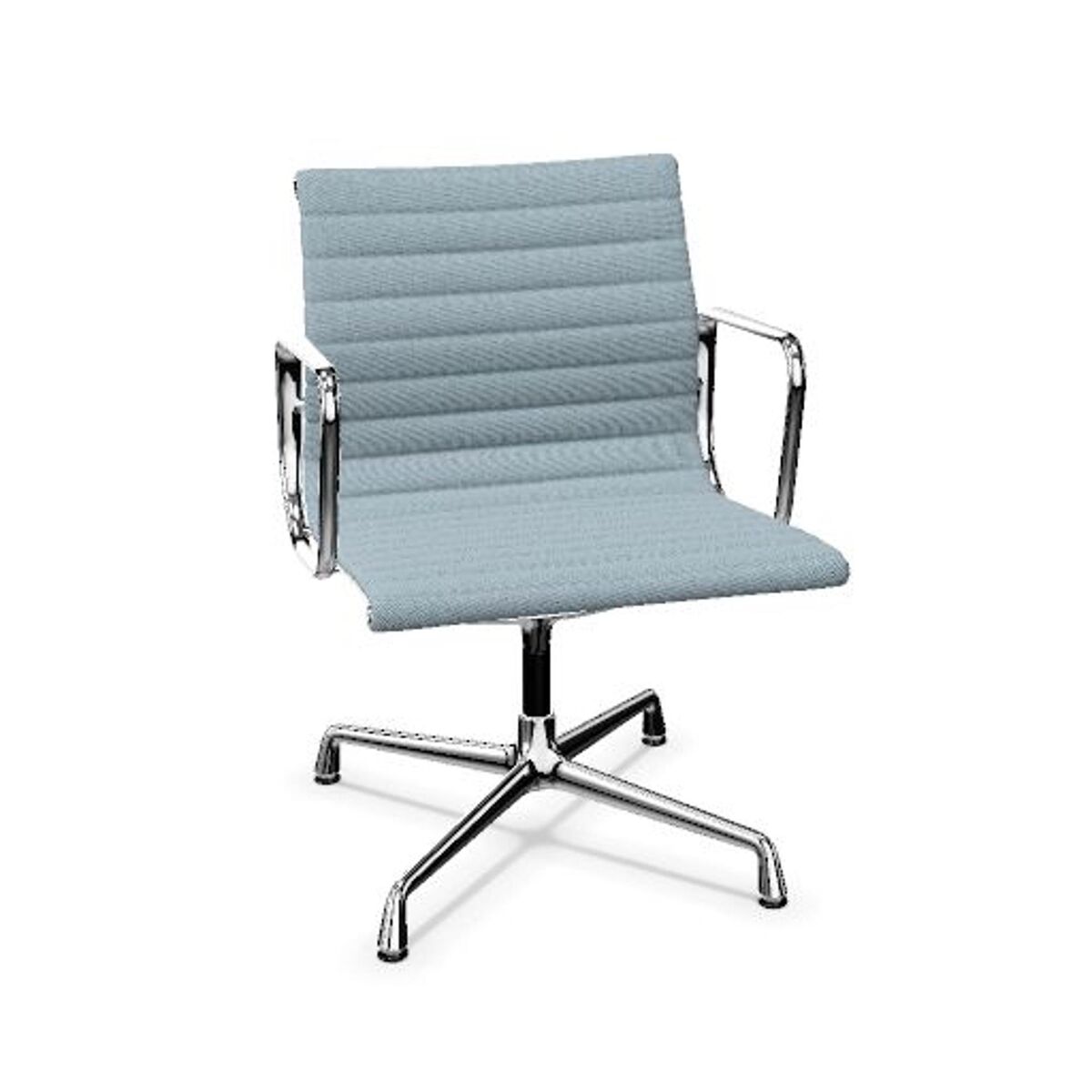 Aluminum EA 107 Office chair Hopsak Sea Blue/Ivory/ Chrome