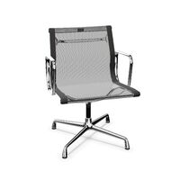 Aluminum EA 107 Office Chair Netweave Dark Grey/ Chrome