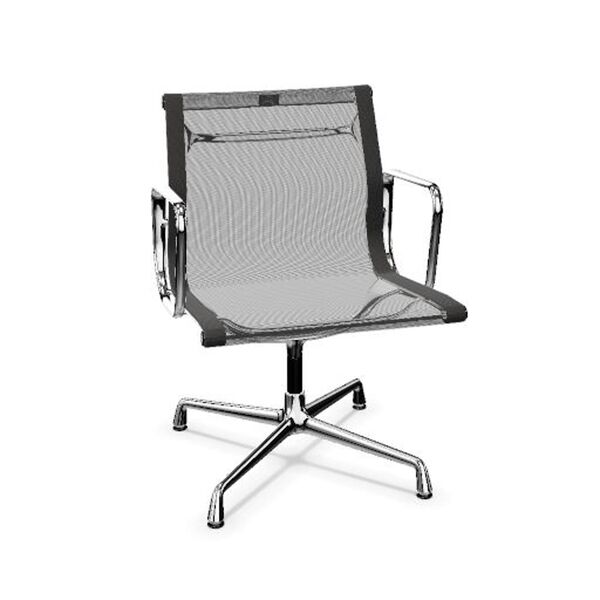 Aluminium EA 107 Kontorsstol Netweave Mörkgrå/ Krom