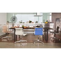 Aluminum EA 105 Office Chair Netweave Dark Grey/ Chrome