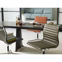 Aluminum EA 105 Office Chair Netweave Dark Grey/ Chrome