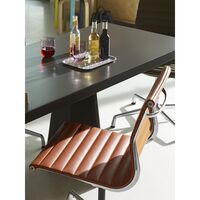 Aluminum EA 105 Office chair Hopsak Cognac/Ivory/Chalk