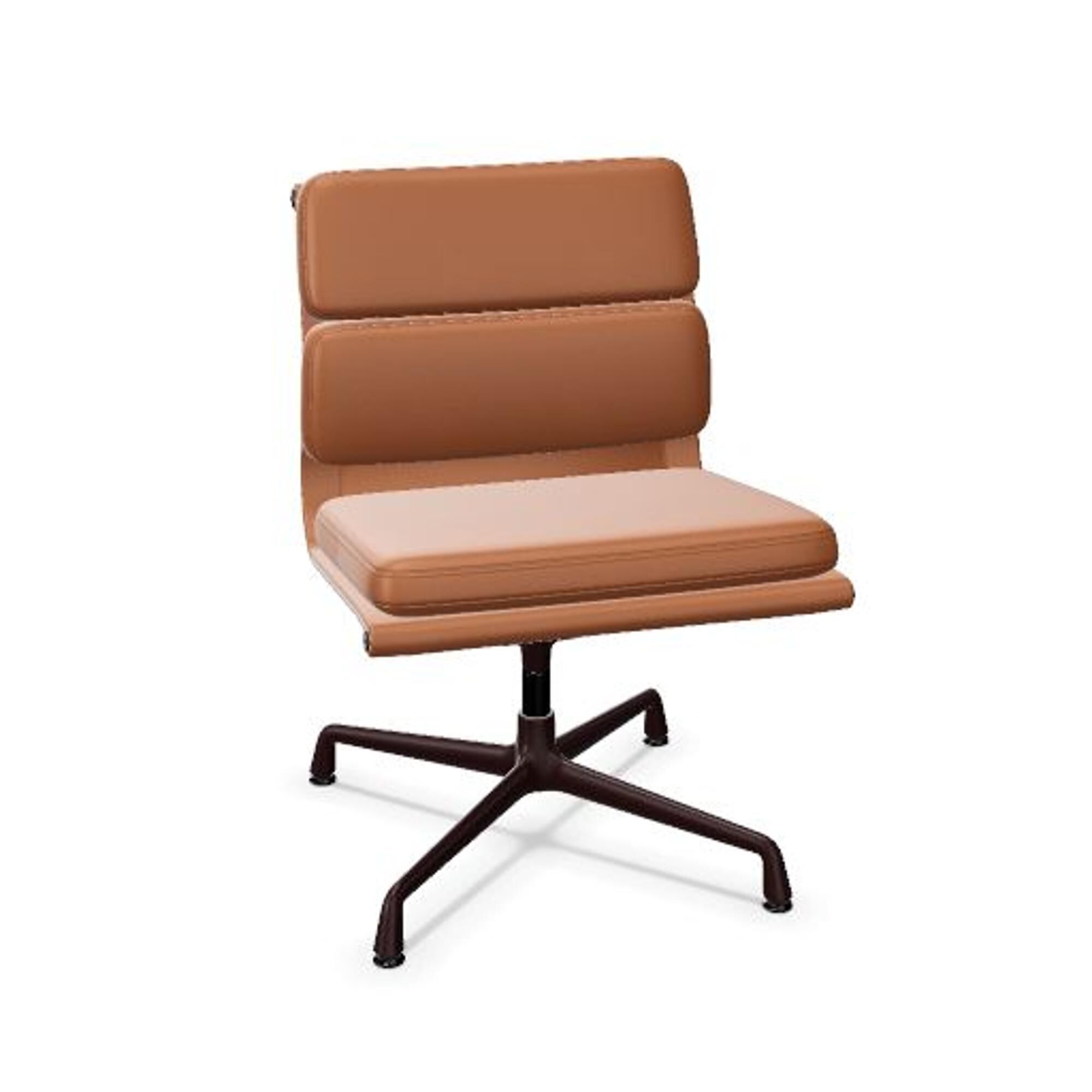 Soft Pad EA 205 Kontorstol Cognac/Mrk Bordeaux