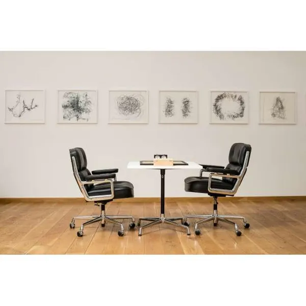 Lobby ES 104 Office Chair With Swivel, Armrest & Tilt Mechanism Nero/ Chrome