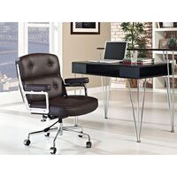 Lobby ES 104 Office Chair With Swivel, Armrest & Tilt Mechanism Brandy/ Chrome