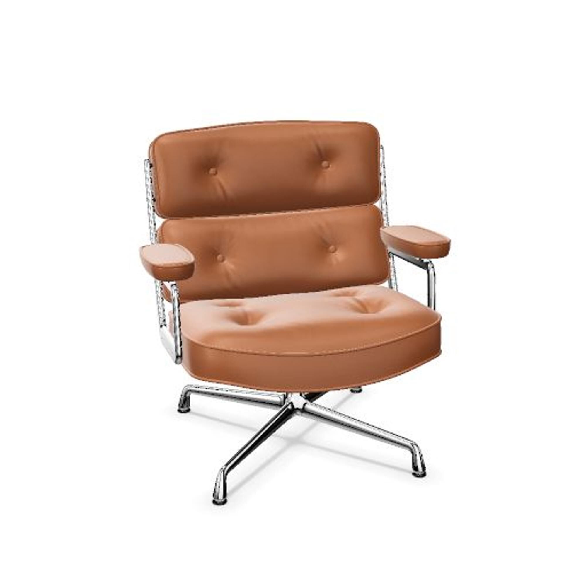 Lobby ES 105 Kontorstol Cognac/Krom