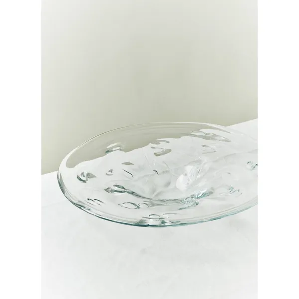 SR Vintage Glass Tray Clear