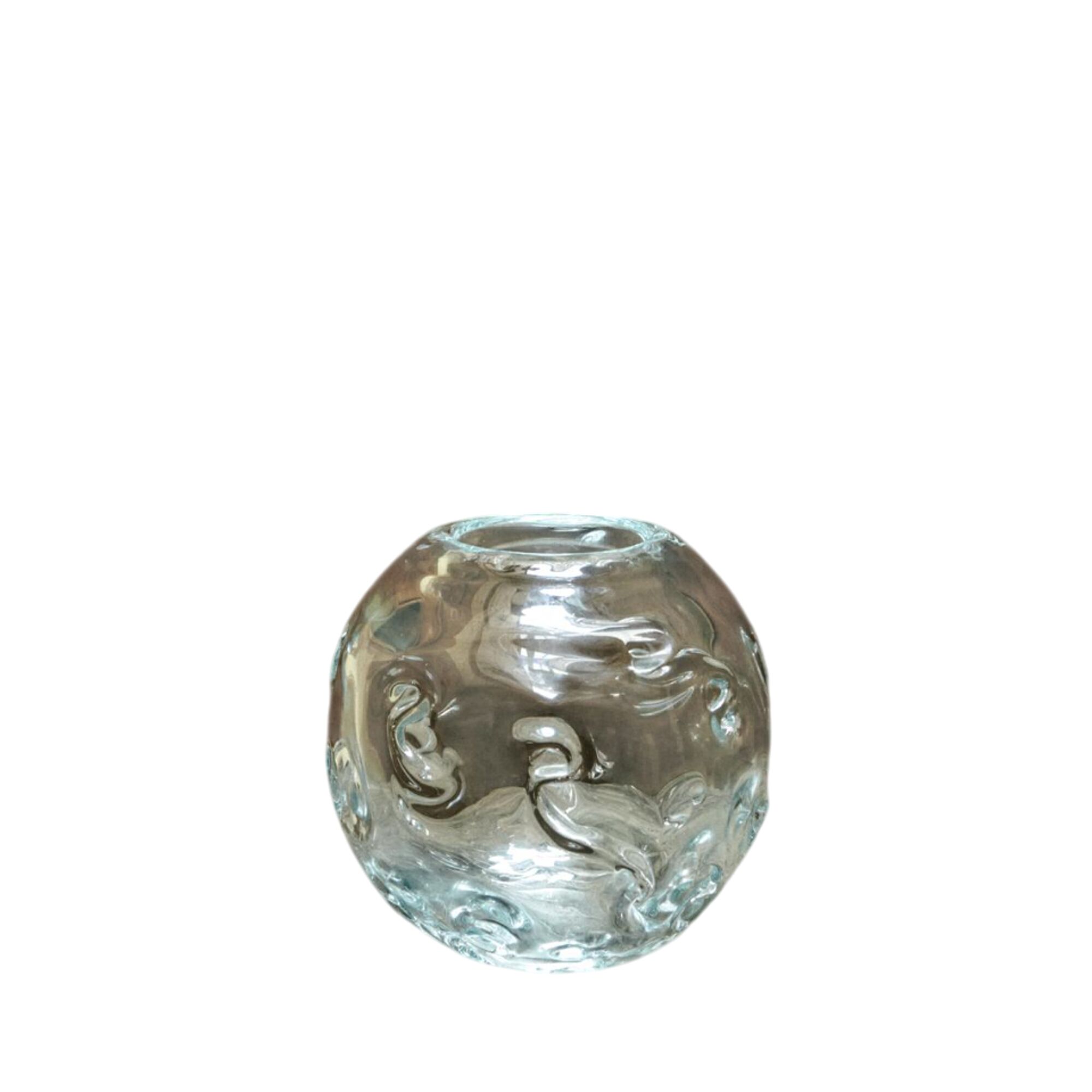 Vase en Verre Transparent Vintage SR