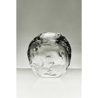 SR Vintage Glass Vase Clear