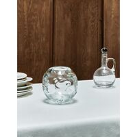 SR Vintage Glass Vase Clear