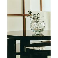 SR Vintage Glass Vase Clear