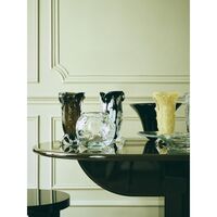 SR Vintage Glass Vase Clear