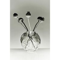 SR Vintage Glass Vase Clear