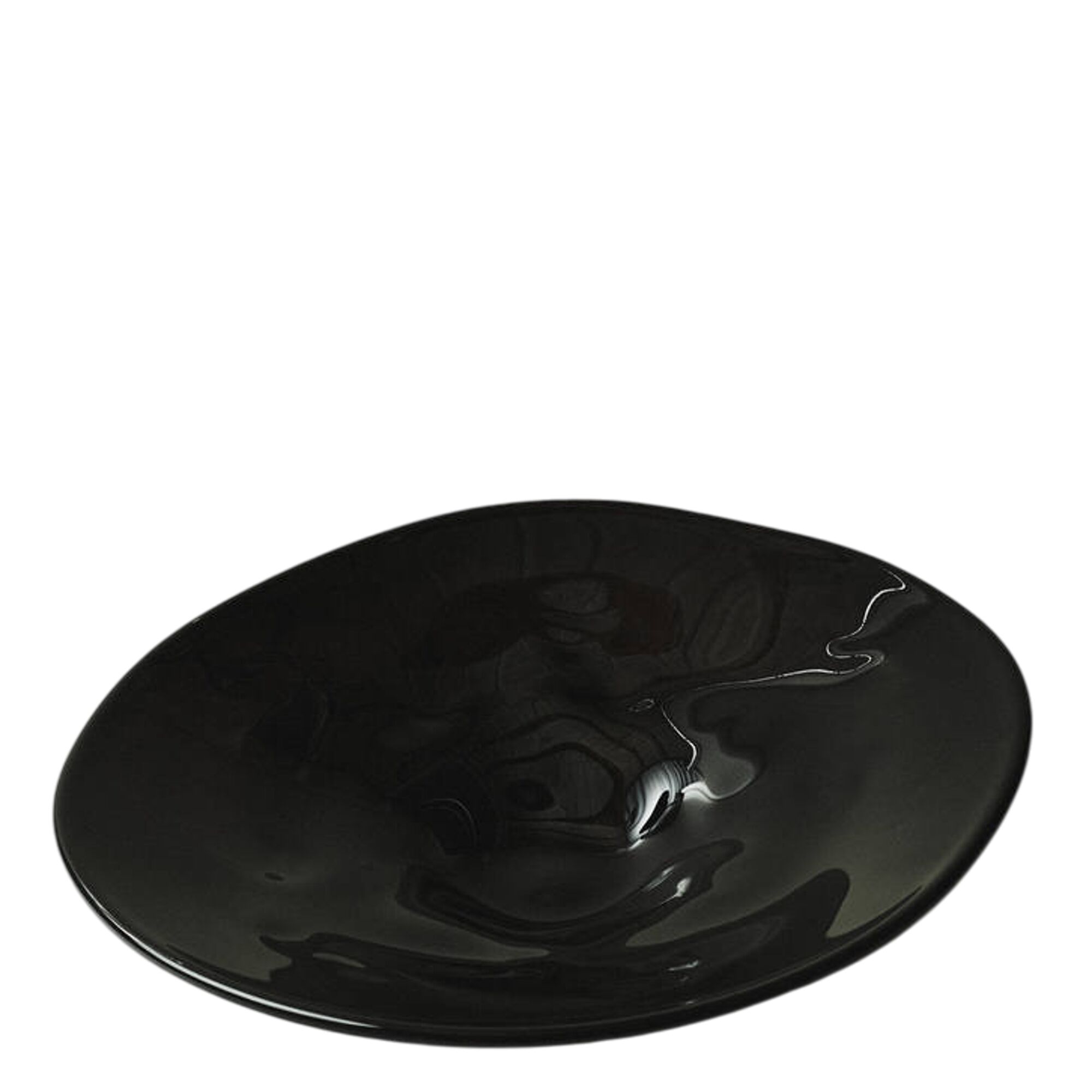 Plateau en Verre Noir Vintage SR