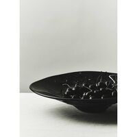 SR Vintage Glass Tray Black