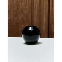 SR Vintage Glass Vase Black