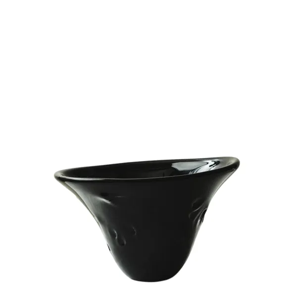 SR Vintage Glass Bowl Black