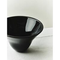 SR Vintage Glass Bowl Black