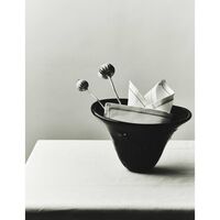 SR Vintage Glass Bowl Black