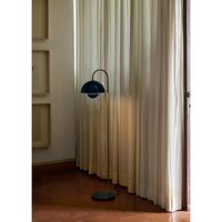 Flowerpot VP12 Floor Lamp Steel Blue