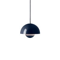 Flowerpot VP1 Pendelleuchte Stahlblau