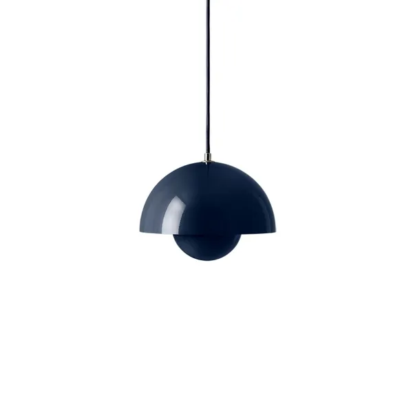 Flowerpot VP1 Pendelleuchte Stahlblau