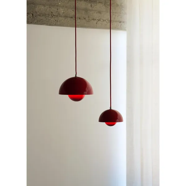 Flowerpot VP1 Pendelleuchte Stahlblau