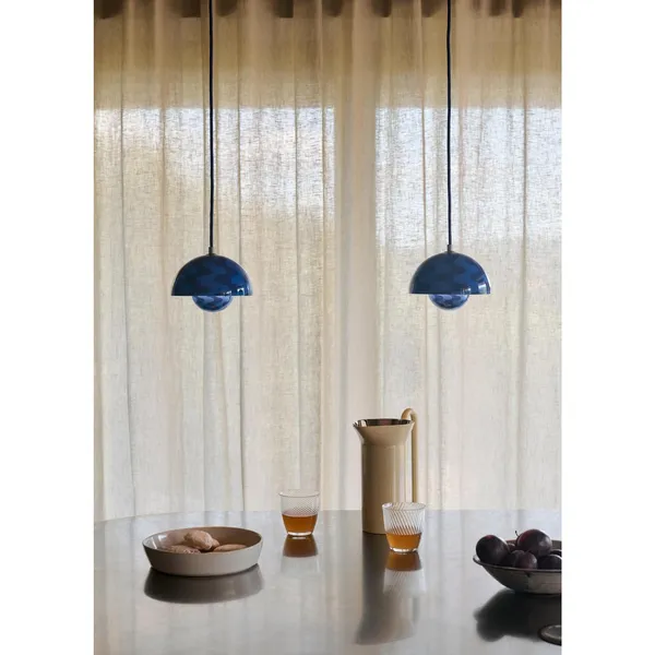 Flowerpot VP10 Pendant Steel Blue