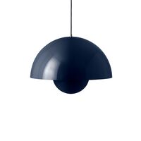 Flowerpot VP2 Pendelleuchte Stahlblau