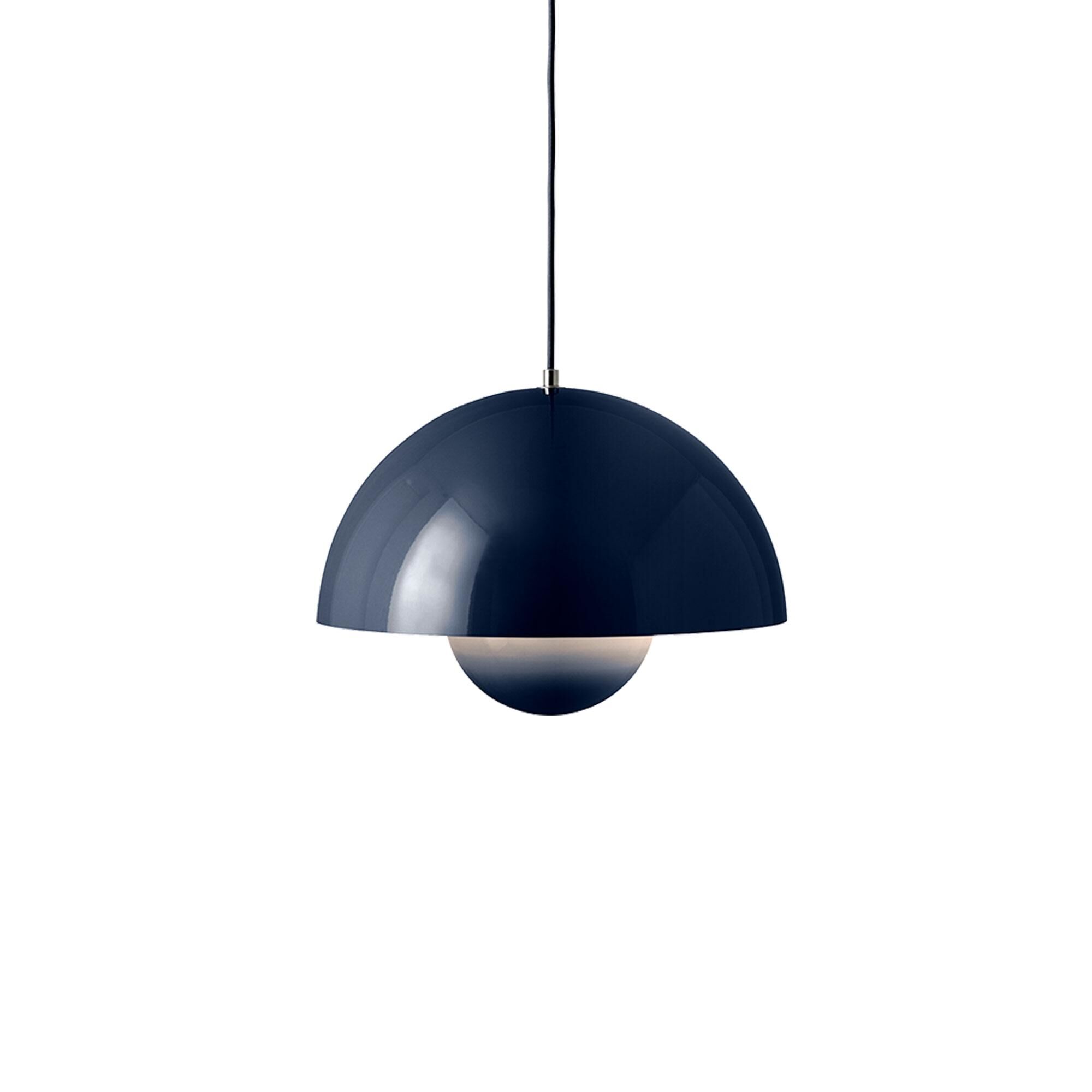 Flowerpot VP7 Pendelleuchte Stahlblau