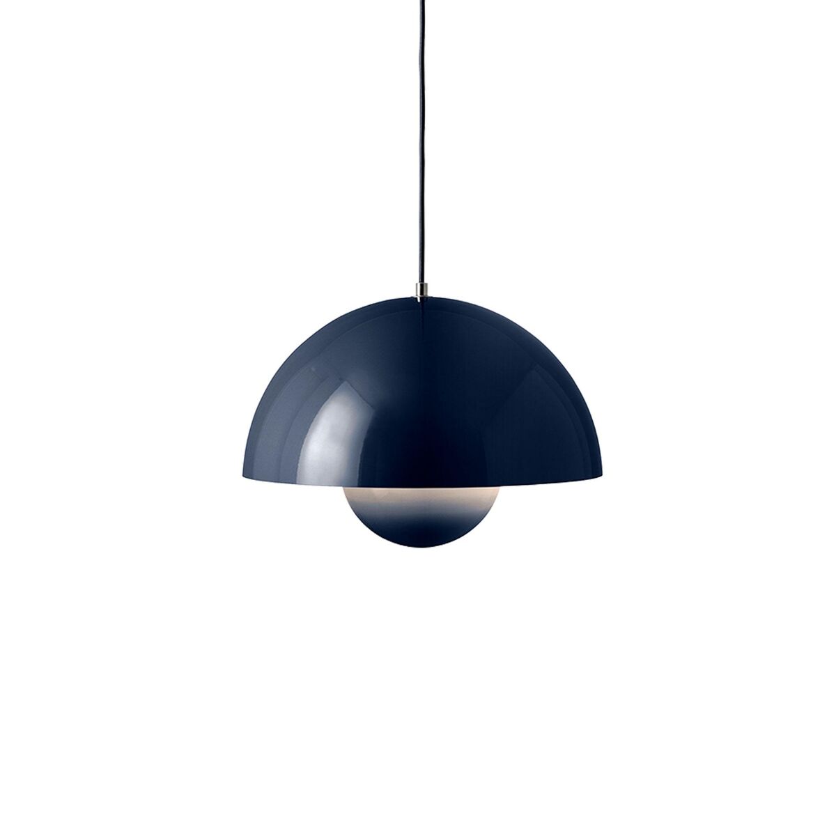 Flowerpot VP7 Pendelleuchte Stahlblau