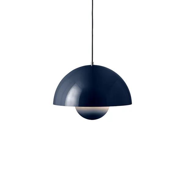 Flowerpot VP7 Pendelleuchte Stahlblau