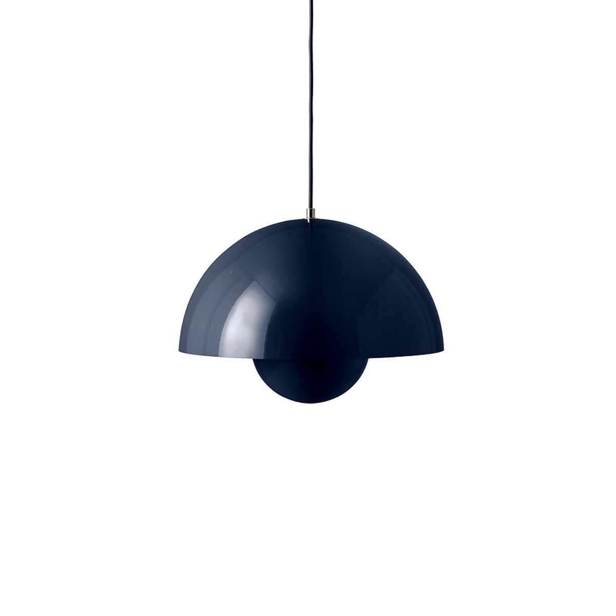 Flowerpot VP7 Pendelleuchte Stahlblau