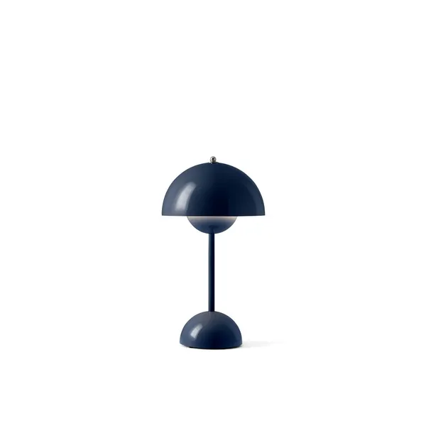 Flowerpot VP9 Bærbar Lampe Stålblå