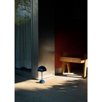 Flowerpot VP9 Bærbar Lampe Stålblå
