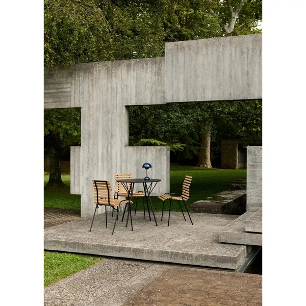 Flowerpot VP9 Bærbar Lampe Stålblå