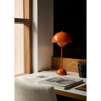 Flowerpot VP3 Bordlampe Stålblå