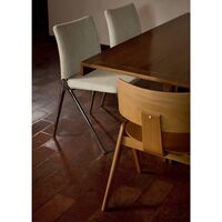 Kape IF7 Dining Chair Polished Aluminum/ Grain 61252