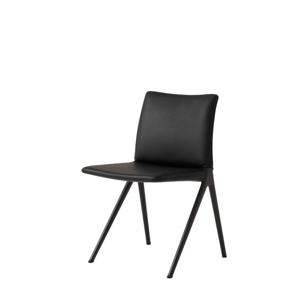 Kape IF7 Esszimmerstuhl Warmes Schwarz/ Edles Leder