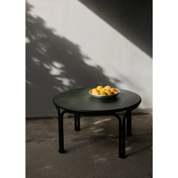 Table Basse D'extérieur Thorvald SC108 Ø70 Noir Chaud