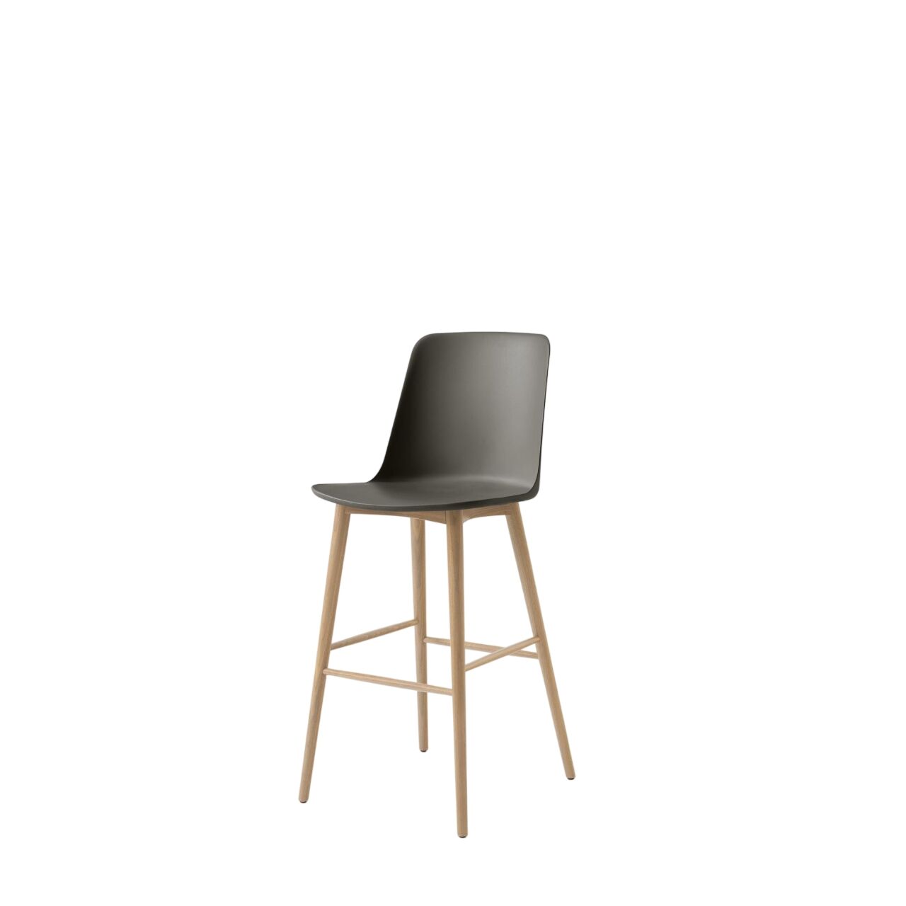 Rely HW133 Barstol Hj Ryg Lakeret Eg/Stone Grey