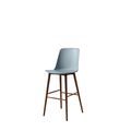 Lacquered Walnut / Light blue