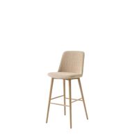 Rely HW135 Bar Stool High Back Lacquered Oak/Karakorum 003 Duna