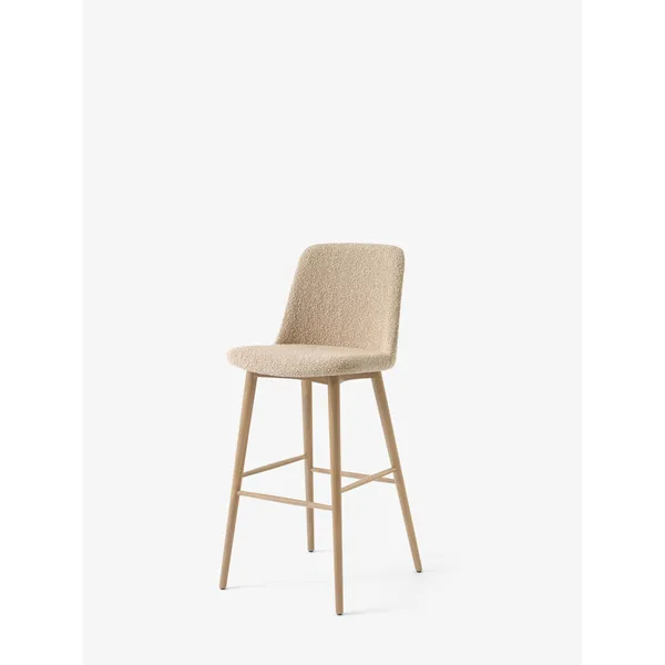 Rely HW135 Bar Stool High Back Lacquered Oak/Karakorum 003 Duna