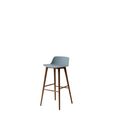 Lacquered Walnut / Light blue