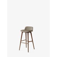 Rely HW125 Bar Stool Low Back Lacquered Walnut/Fuse 0351